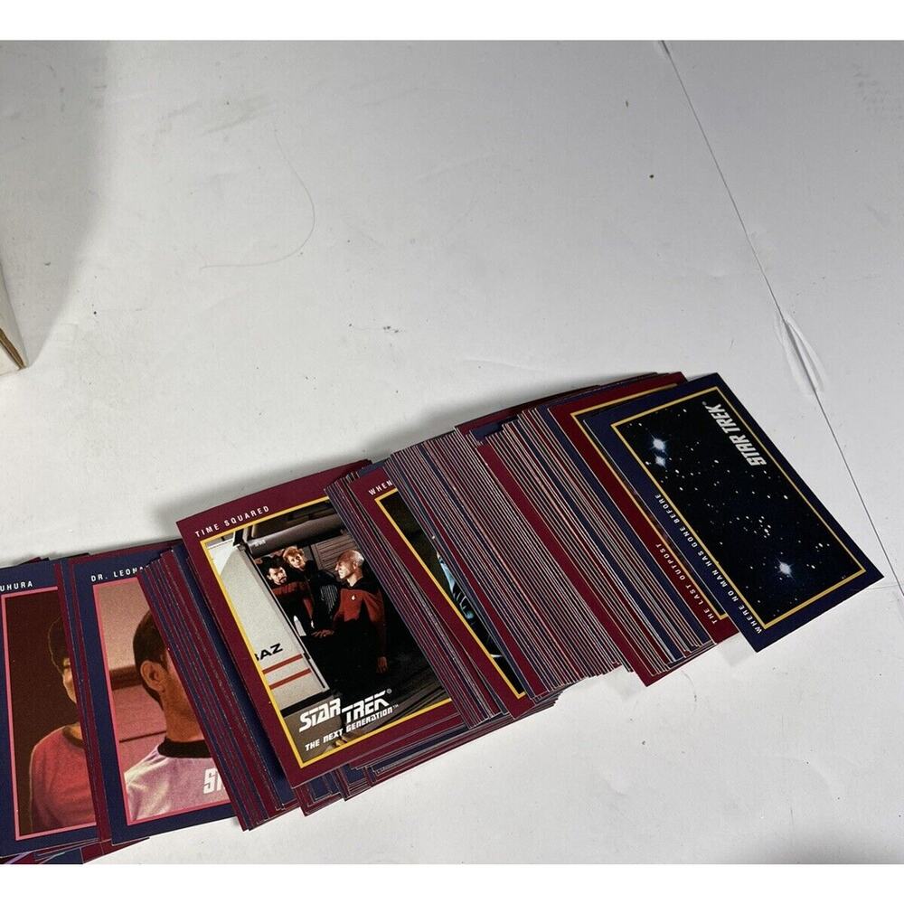 STAR TREK 25rh Anniversary 1991 COMPLETE Trading Card Set 160 cards Collection - Picture 8 of 9